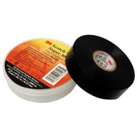 Scotch 3M - Super 88 PVC tape, sort, 25 mm 20 meter