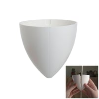 Teknisk Belysnings Industri Baldakin til lampe, 2-delt, hvid