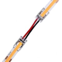 Se Lavprofil samler med ledning til LED strip - 8mm, COB, enkeltfarvet, 20 cm, IP20, 5V-24V hos WATTOO.DK