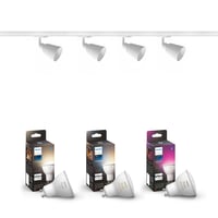 Nordlux, Nordtronic, Philips Lighting Hue komplet lysskinne-st, 2 meter, hvid, inkl 4 spots med Color & White Ambiance