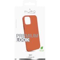 Puro Fairtrade Coffee iPhone 13 SKY Cover Leather Look, Orange