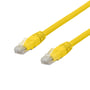 DELTACO U/UTP Cat6a patch kabel, halogenfri, 1,5 meter, gul