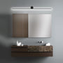 Hali spejllampe til badeværelse, design, sort, 900 mm, aluminium, IP44