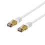DELTACO S/FTP Cat6a patch kabel, LSZH, 0,3 meter, hvid