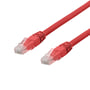 DELTACO U/UTP Cat6a patch kabel, halogenfri, 2 meter, rød (udgået)