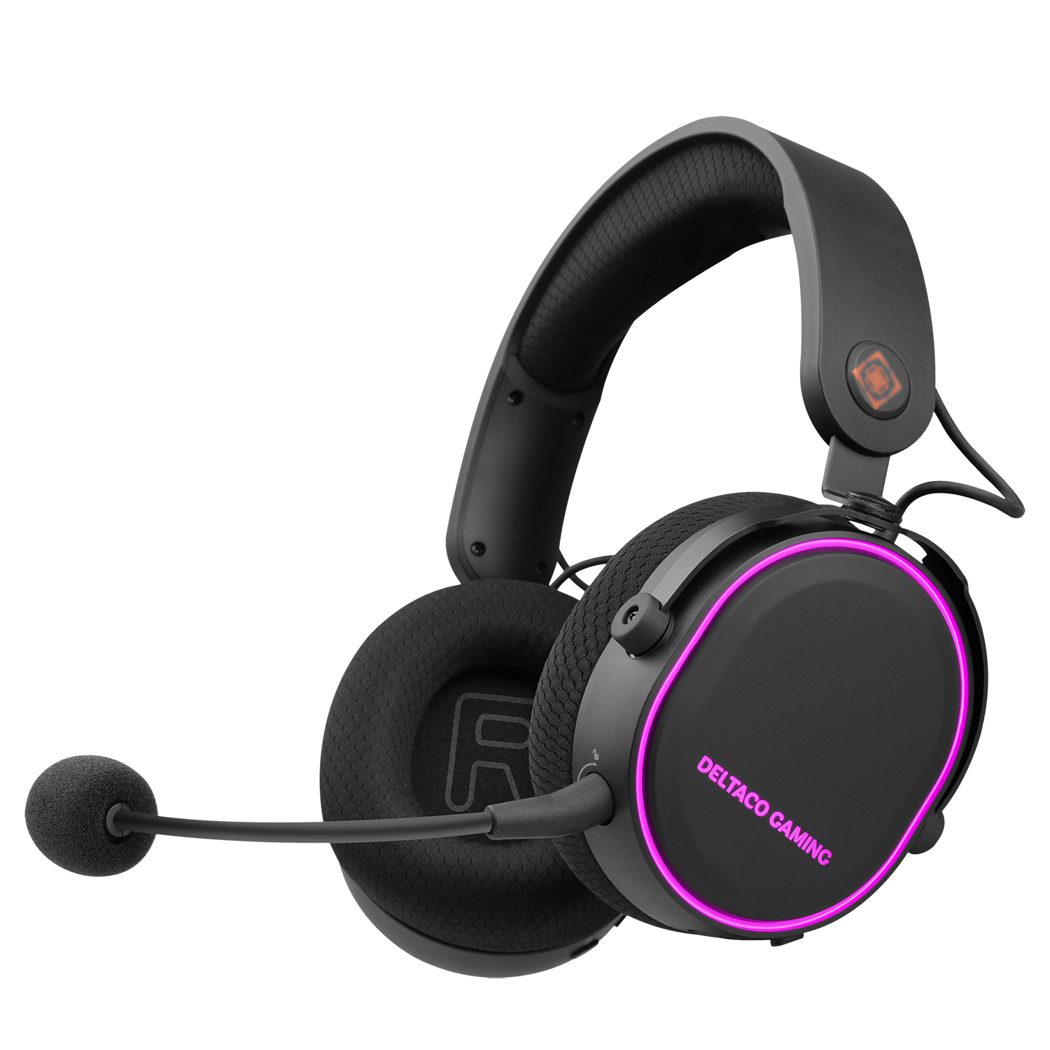 Deltaco Gaming Wireless Gaming Headset Black Wattoo Dk