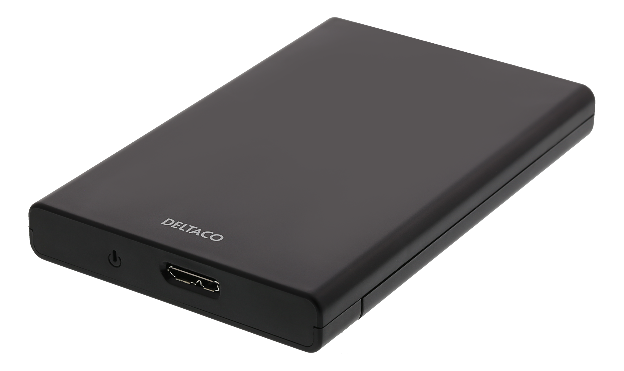 DELTACO ekstern harddisk kabinet, USB 3.0, skydedør, 2,5 "HDD, sort WATTOO.DK